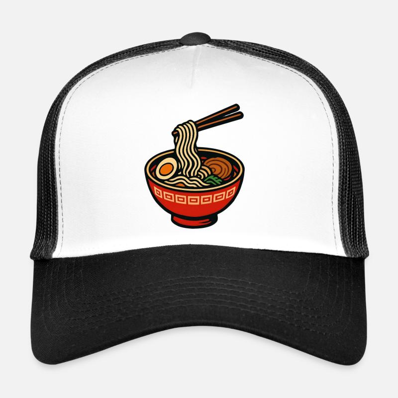 Ramen-Nudeln in einer bunten Schüssel Trucker Cap