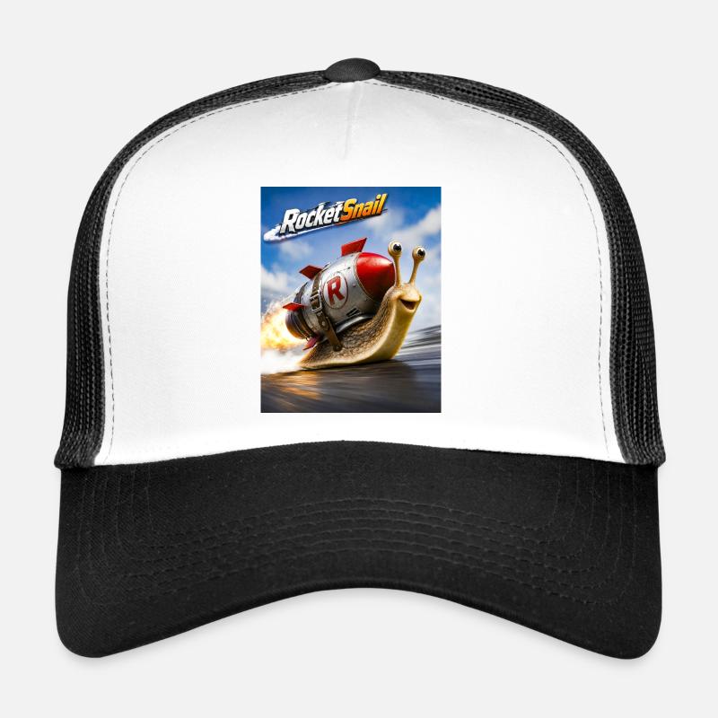 Aventure Rapide Spatiale Escargot Fusée Casquette trucker 