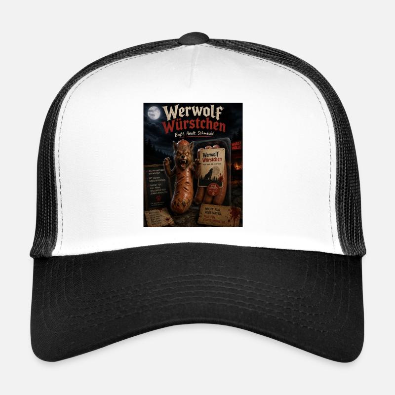 Werwolf Würstchen - Trucker Cap - Weiß/Schwarz