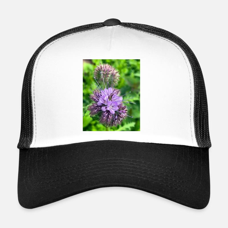 Phacélie violette – Fleur sauvage botanique Casquette trucker 