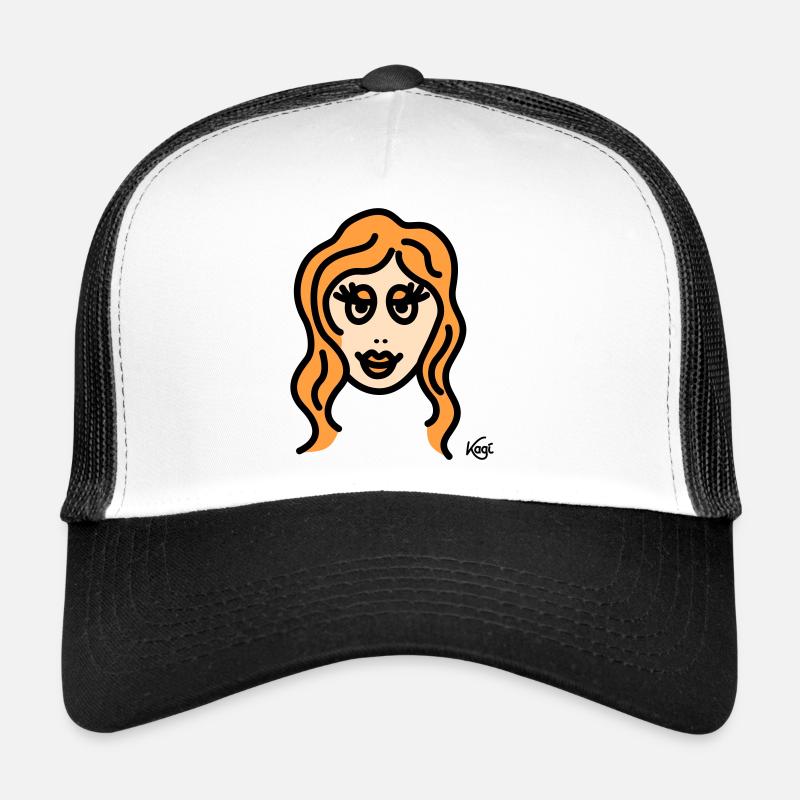 Vierge grande - Casquette trucker - blanc/noir