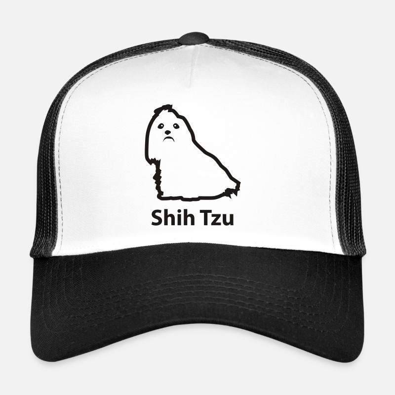 Shih Tzu - Trucker Cap - Weiß/Schwarz