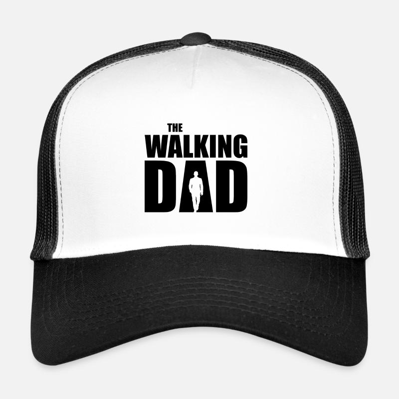 THE WALKING DAD - Trucker Cap - Weiß/Schwarz