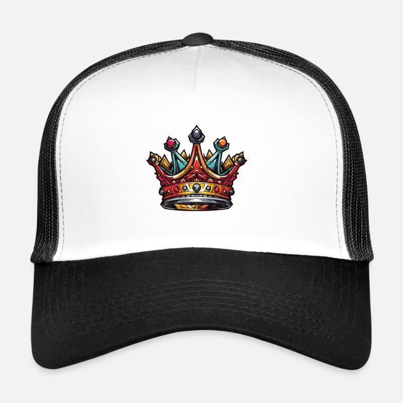 Majesté Couronne Roi Casquette trucker 
