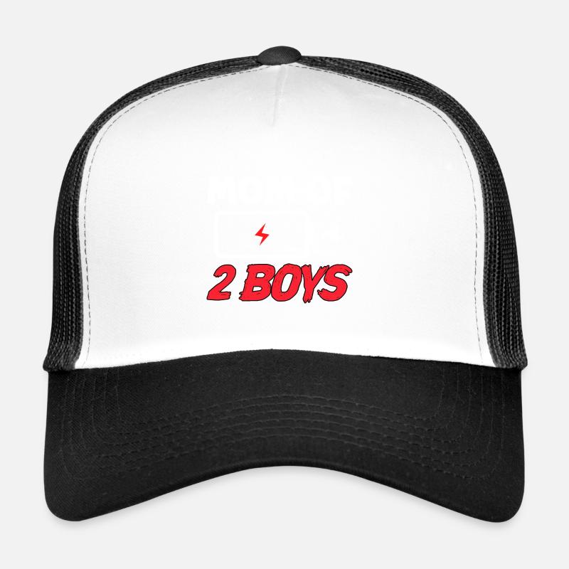 Maman de 2 garçons Casquette trucker 