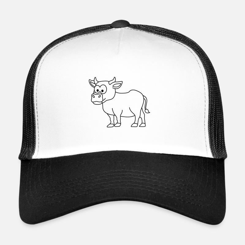 Cow Comic Animal Trucker Cap
