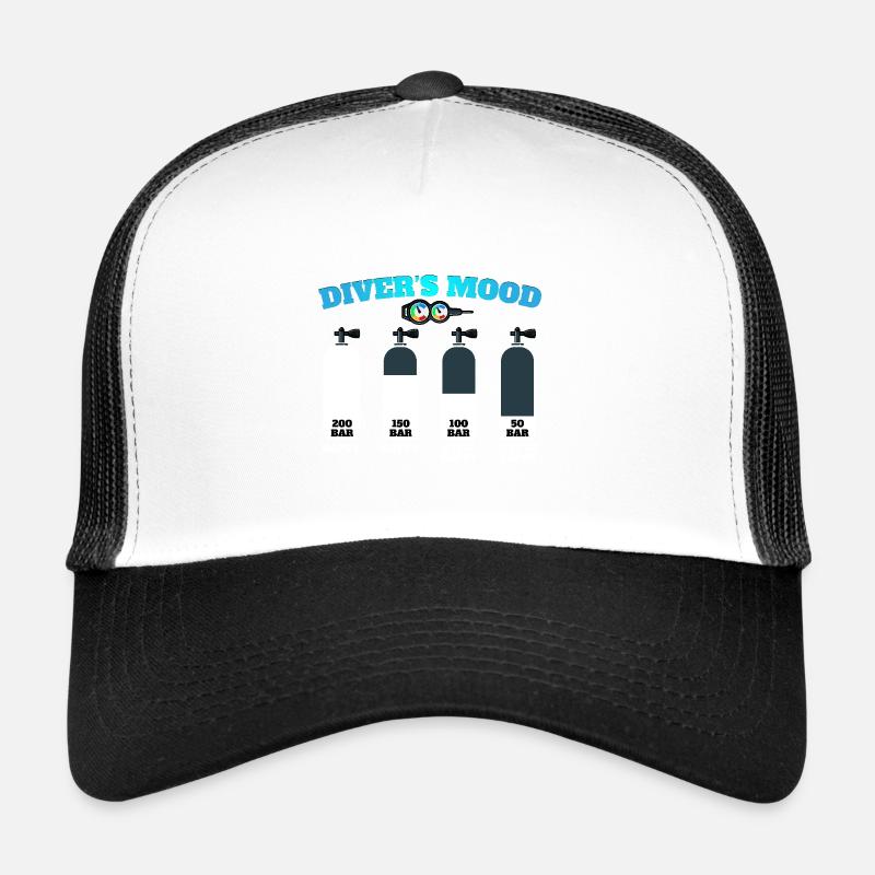 Scuba Diving Diver Diving Diver Scuba - Trucker Cap - white/black