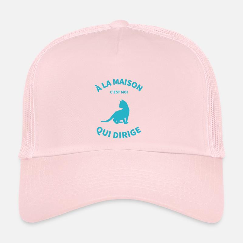 La maison c'est moi qui dirige humour chat drôles Casquette trucker 