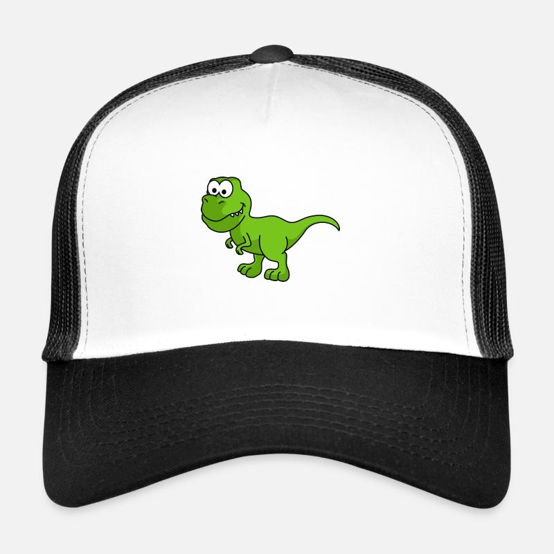 Dinosaurier T-Rex Comic - Trucker Cap - Weiß/Schwarz