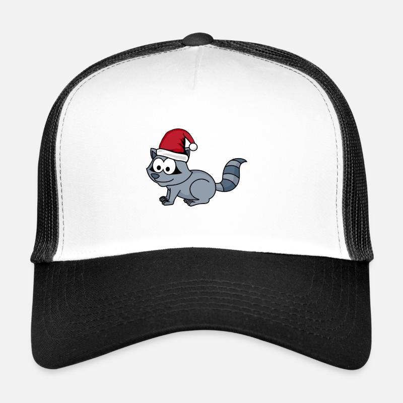 Waschbär Comic Weihnachten Trucker Cap