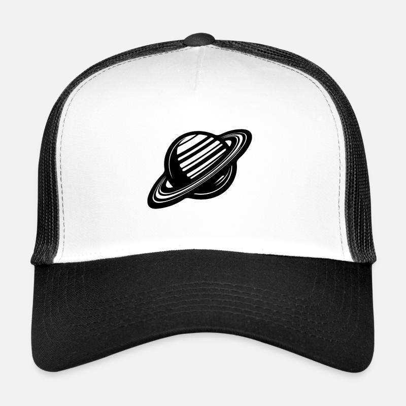 Ringplanet mit Ringssystem im Sonnensystem Trucker Cap