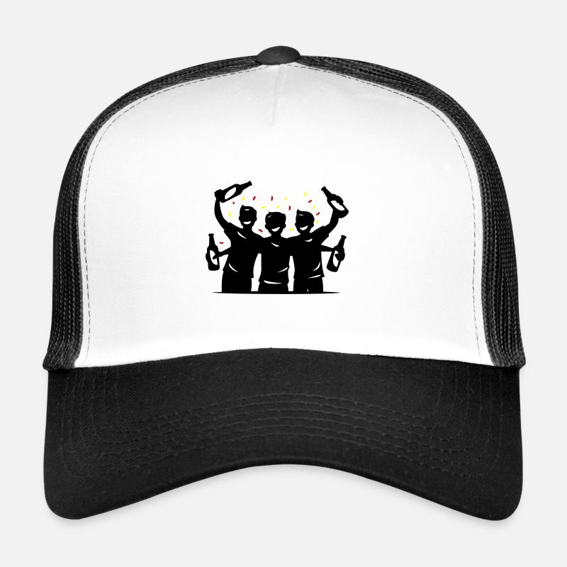 Drinking Silhouette Symbol Trucker Cap