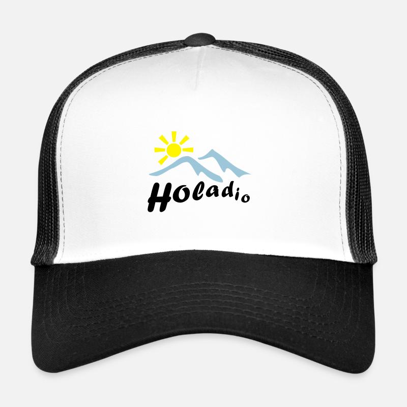 holadio - Trucker Cap - Weiß/Schwarz
