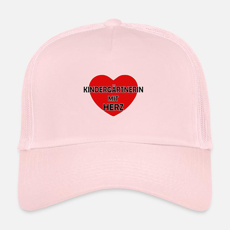 Kindergärtnerin mit Herz Trucker Cap