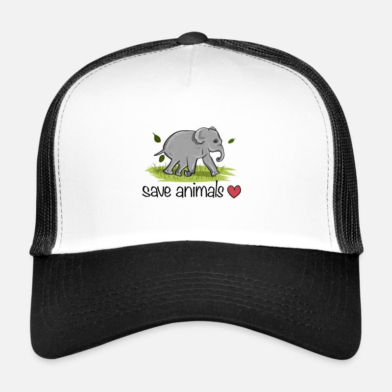 save animals animal elephant nature protection Trucker Cap