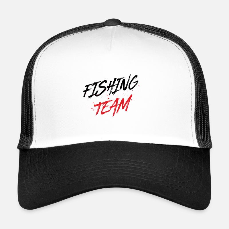 Fishing Team - Trucker Cap - Weiß/Schwarz