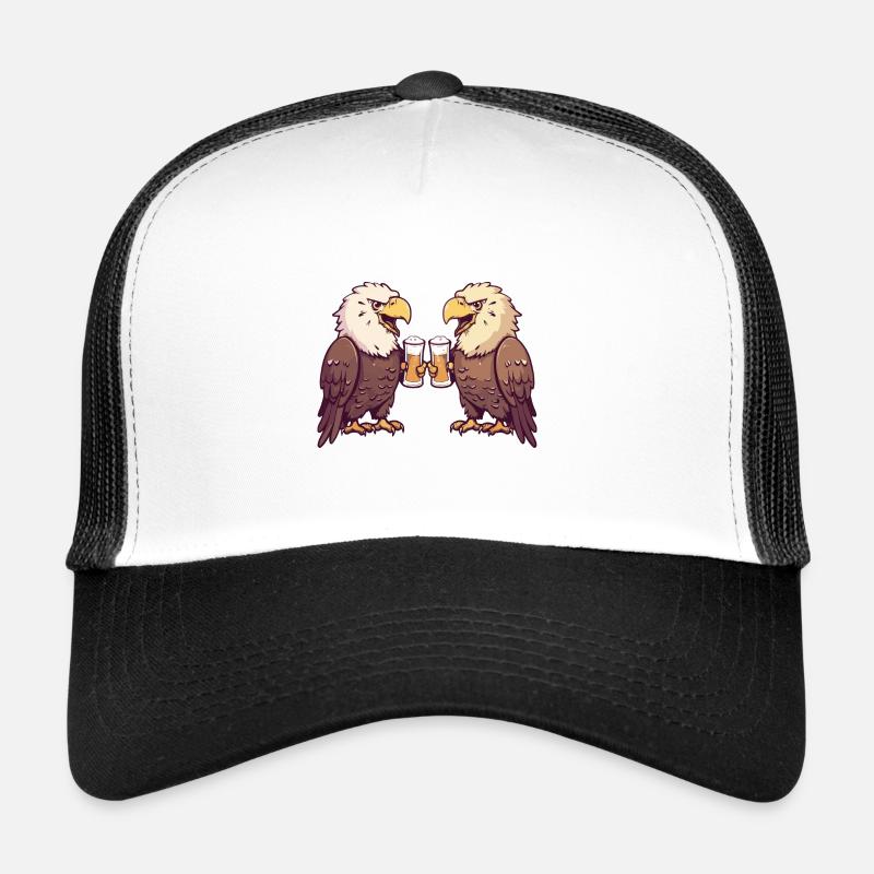Adler Comic Bier Lustig Saufen Trucker Cap