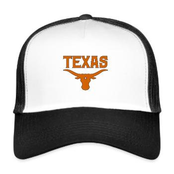 Texas - Trucker Cap - Weiß/Schwarz - Vorne