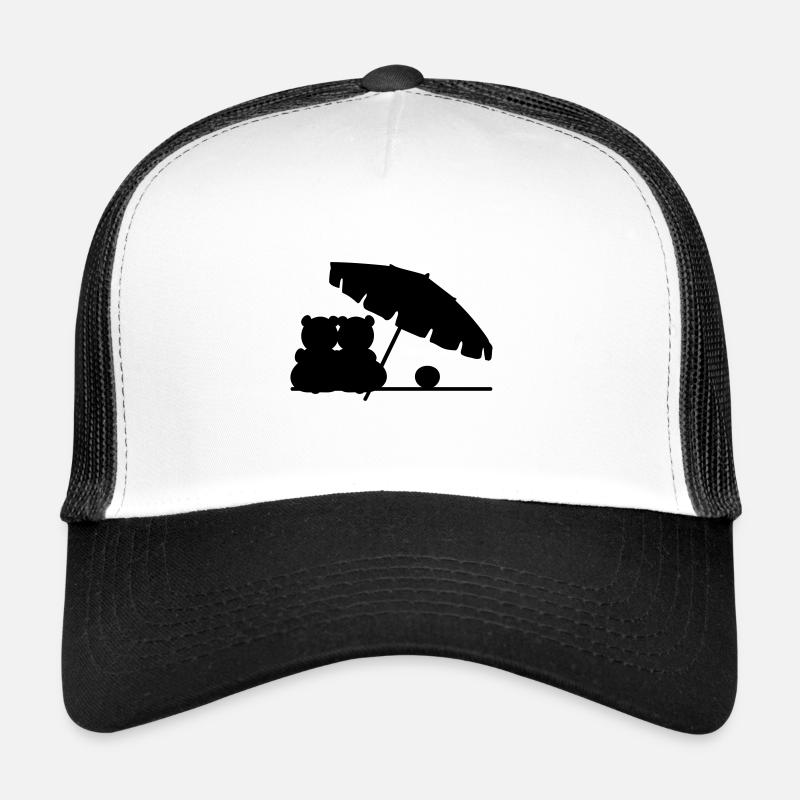 Beach Bear Couples / love beach bears (1c) Trucker Cap