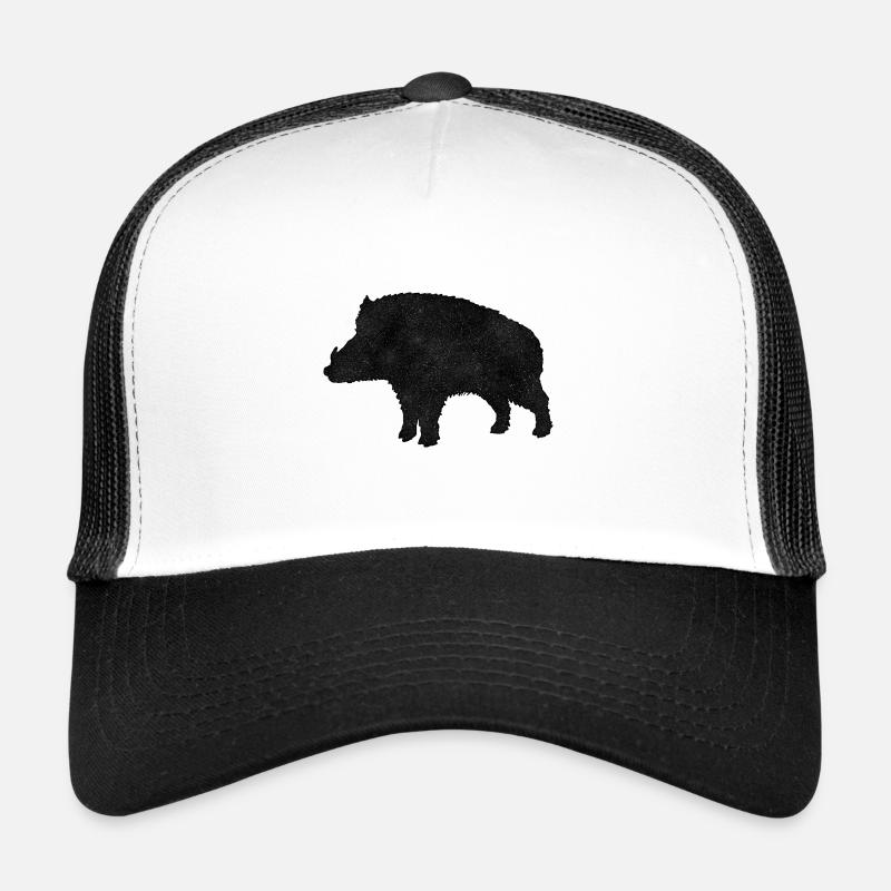 Wildschwein - Trucker Cap - Weiß/Schwarz
