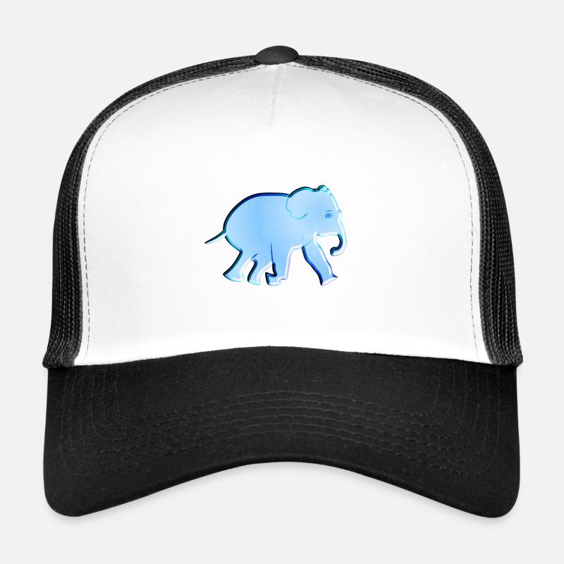 elephant symbol animal blue Trucker Cap