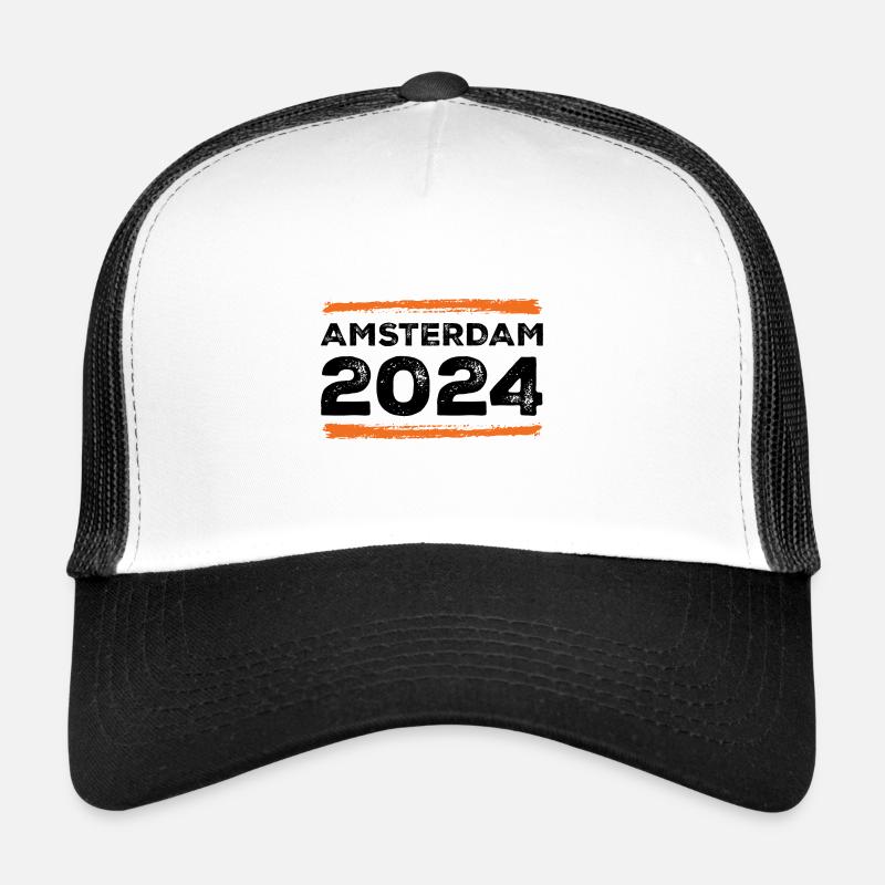 Amsterdam 2024 Spruch Trucker Cap