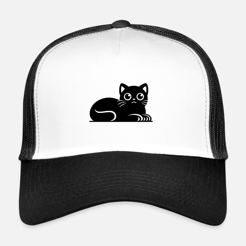Little fat cat Drawing Trucker Cap