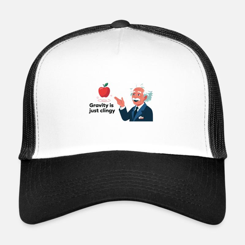 Fun physics design – Gravity is just clingy Trucker Cap