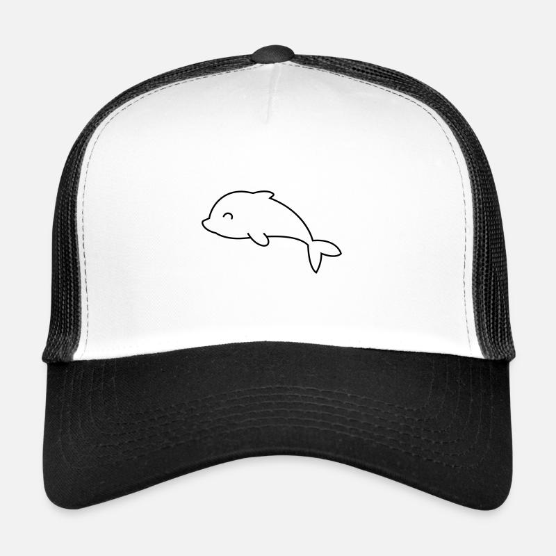 Dolphin Comic Animal Trucker Cap