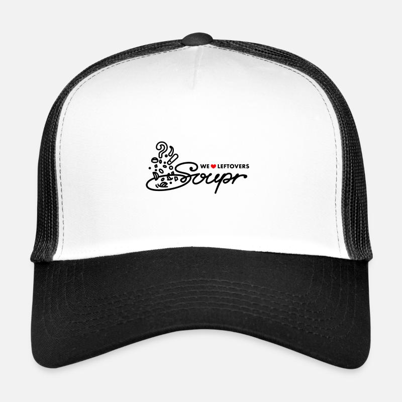 Soupr Reste hinzugefügt - Trucker Cap - Weiß/Schwarz