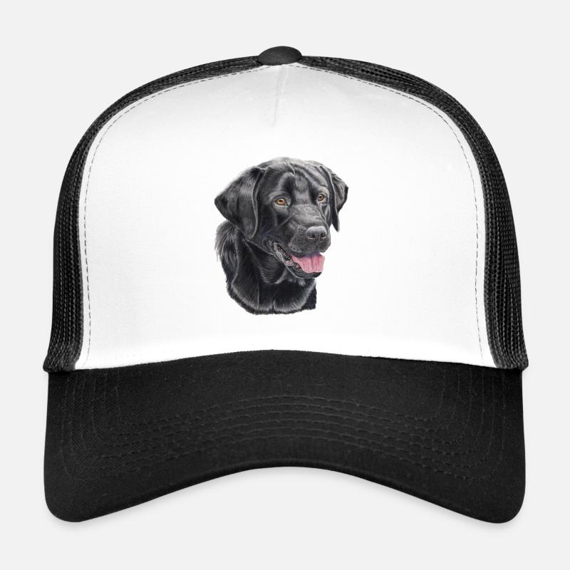 labrador retriever noir P Casquette trucker 