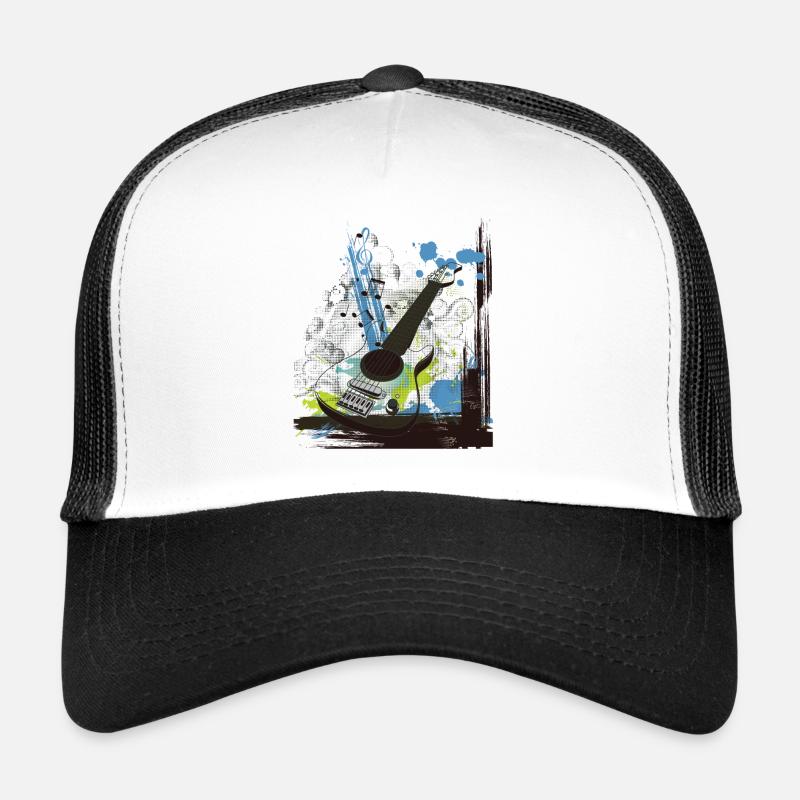 Musik - Trucker Cap - Weiß/Schwarz
