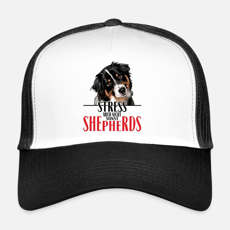 AUSTRALIAN SHEPHERD Stress mich nicht - Trucker Cap - Weiß/Schwarz