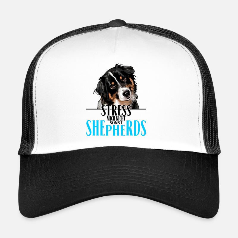 AUSTRALIAN SHEPHERD Stress mich nicht - Trucker Cap - Weiß/Schwarz