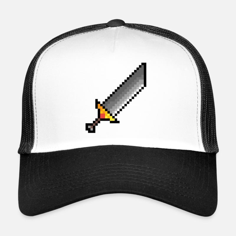 Riesen Schwert Pixel Art Trucker Cap