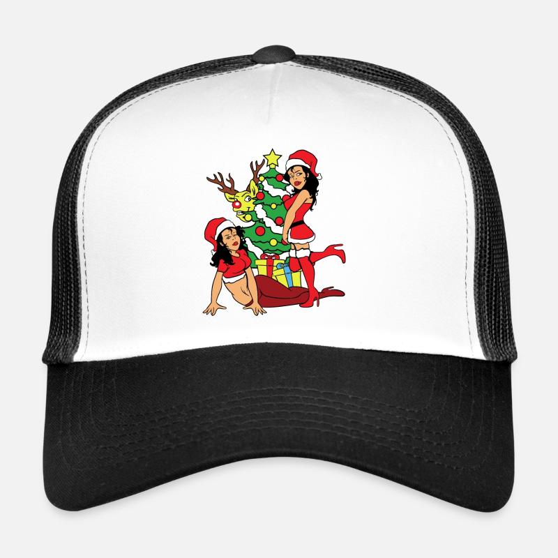 Le motif de Noël De Noël Xmas Casquette trucker 