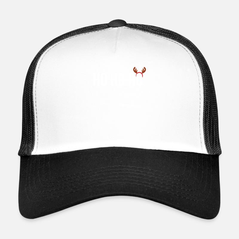 HOHOHO Weihnachten Advent Heiligabend Geschenk - Trucker Cap - Weiß/Schwarz