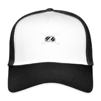 I Ski Like An Old Man Try To Keep Up Winter Sports - Trucker Cap - white/black - Front