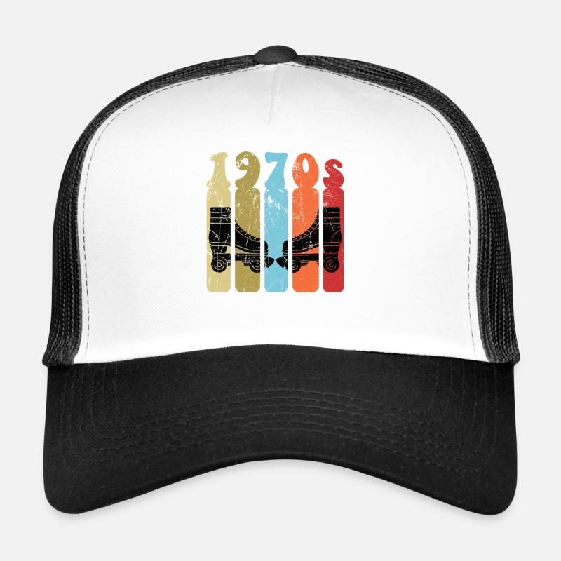 70s Roller Skates Disco Derby Retro Trucker Cap