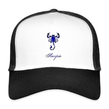 Zodiac: Scorpion - Casquette trucker  - blanc/noir - Devant
