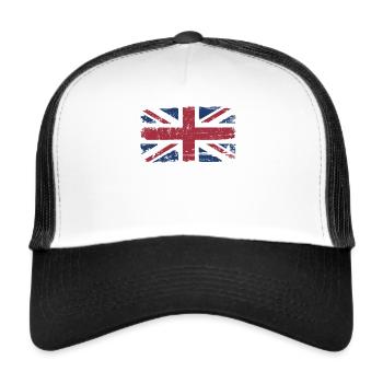 Great Britain Flag - Trucker Cap - white/black - Front