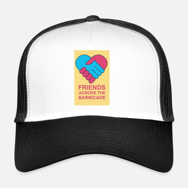 Tee-shirt amis à travers la barricade Casquette trucker 