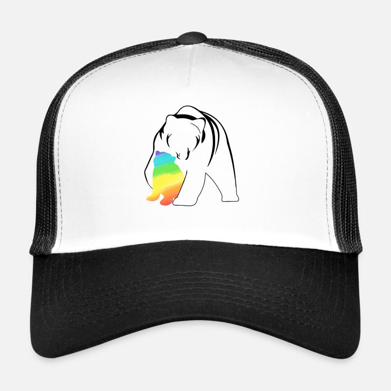 Free Mom Hugs Mama Bear Trucker Cap