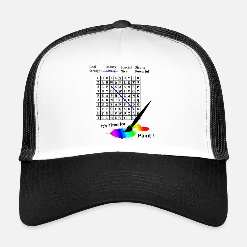 Riddle on you - Trucker Cap - white/black