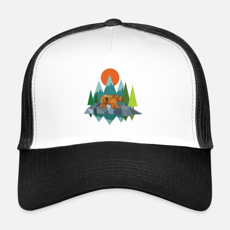 Nature bear abstract Trucker Cap