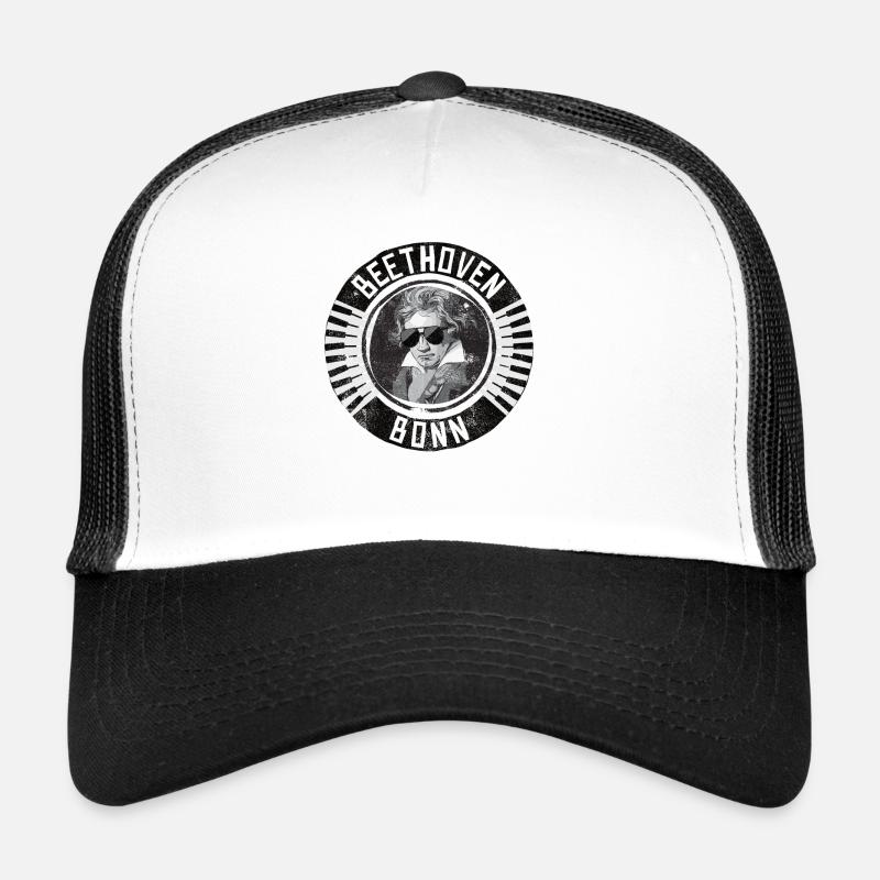 Beethoven Bonn - Trucker Cap - Weiß/Schwarz