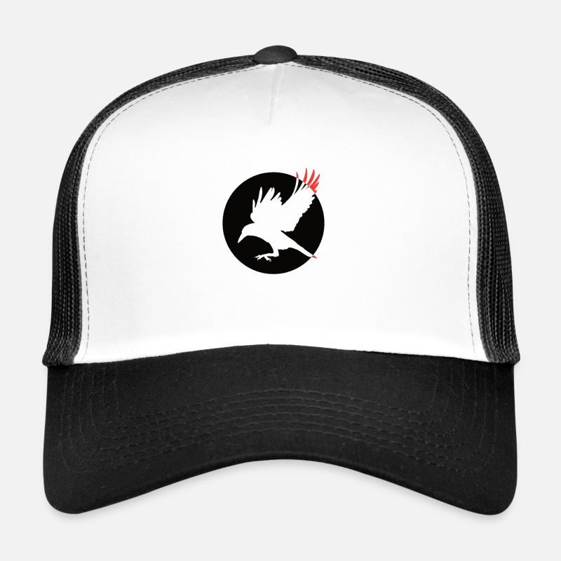 Rabe Krähe - Trucker Cap - Weiß/Schwarz