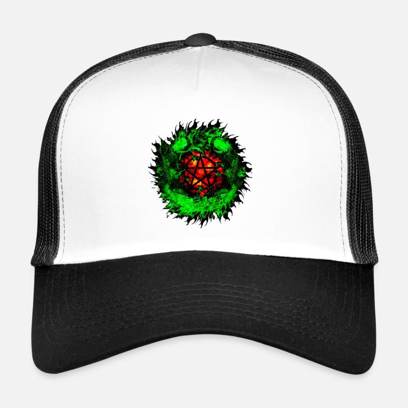 wicca - Trucker Cap - Weiß/Schwarz