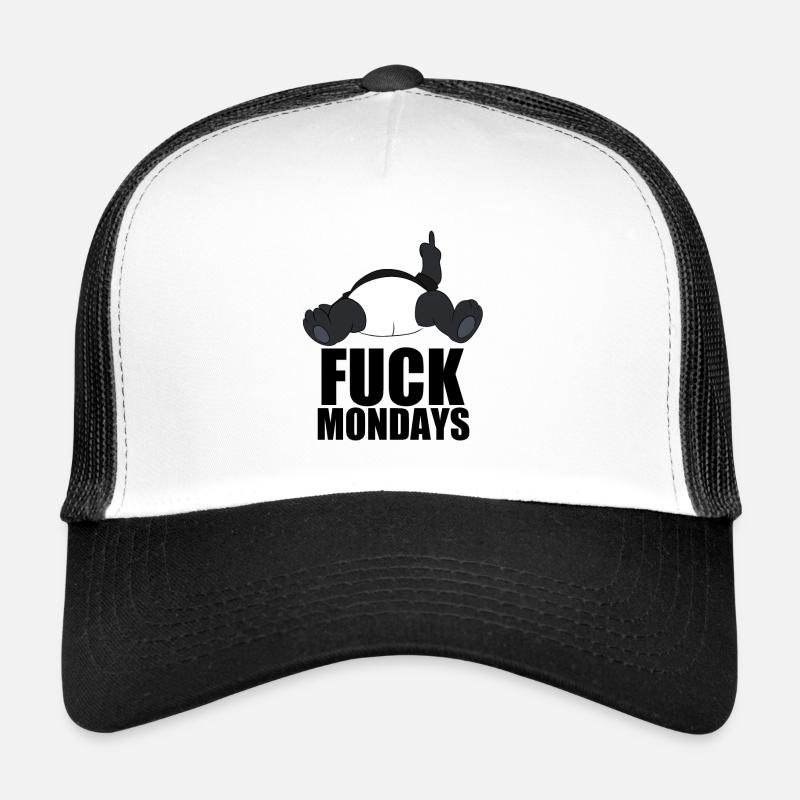 Fick montags Lustiger Panda Trucker Cap