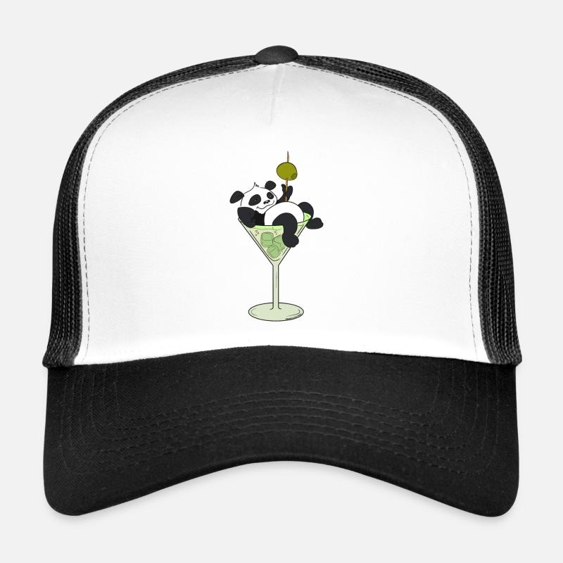 Quarantine drink Funny Panda Trucker Cap